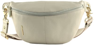 MANDARINA DUCK Leren gordeltas schoudertas Mellow Leather Bum Bag Cocoon Lichtgrijs