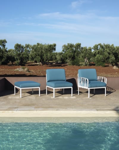 Nardi - Komodo Fauteuil - bianco - adriatic Sunbrella® - wit
