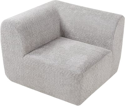 Element Hurvas voor modulaire zitbank hoekelement 76x108x108 cm grijs [en.casa]