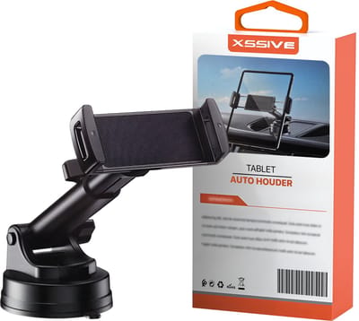 Xssive Tablethouder Geschikt voor iPad Houder Auto Dashboard - Tablet Houder Zuignap - 360 Graden Draaibaar - Verstelbare Arm - Handsfree Gebruik
