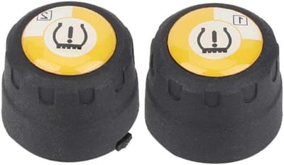 Bandenspanningsmeter Motor - TPMS Sensor Systeem - Veilig Rijden - Real-time Monitoring - 2 Sensoren - Zwart