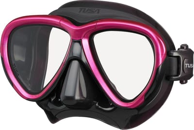TUSA Intega - Premium snorkelmasker & duikbril van hypoallergeen siliconen met breed gezichtsveld en 3D SYNQ pasvorm - Zwart/Rose Pink - M2004QB RP