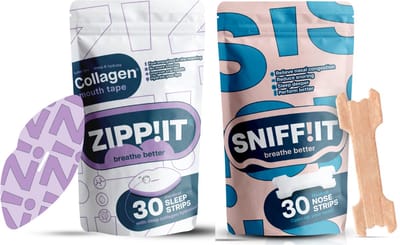 Beauty Bundel - Zippit® Collageen Mondtape & Sniffit® Neusstrips - Hoge dosis Collageen - Mouth tape - Mond Tape - Neuspleisters - Neusspreider - Anti snurk strips - Beter slapen