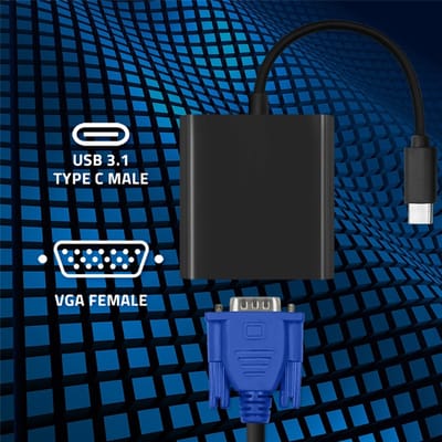 Qoltec USB-C 3.1-adapter |   VGA |   Full HD 1080P |   MHL