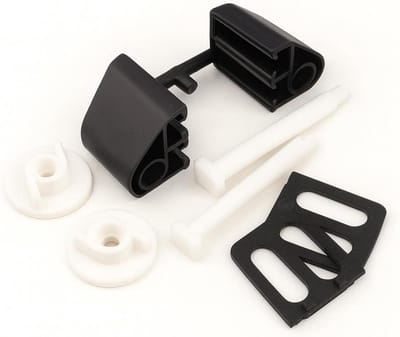 Toiletzitting Bevestiging - Montage Set - Toilet Reparatie - Universeel Verstelbaar - 12x8 cm - Zwart