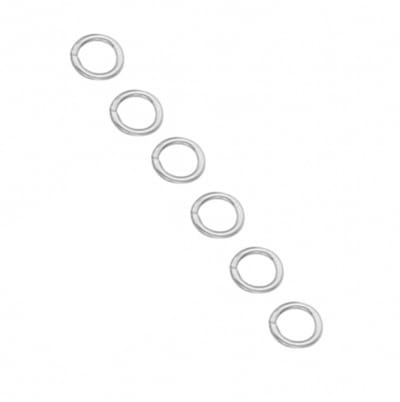 6 -zilveren oogjes -5x 0.7mm- sieraden maken- Charme Bijoux