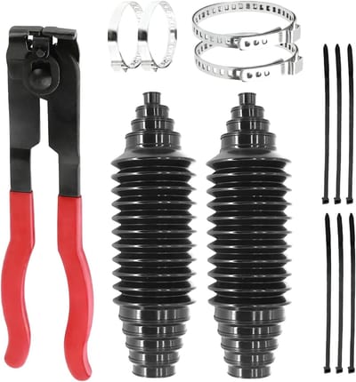 Stuurbalgen Set - Stuurkogel Bescherming - Auto Onderhoud - Versterkte Afdichting - 2 Stuks - Zwart