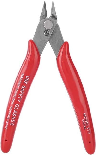 Draadsnijtang - Zijsnijtang Diagonaaltang - Elektronica Sieradenverwerking - Ergonomische Grip - 128x80mm - Rood