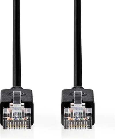 Nedis CAT5e Netwerkkabel - U/UTP - RJ45 Male - RJ45 Male - 15.0 m - Rond - LSZH - Antraciet - Window Box