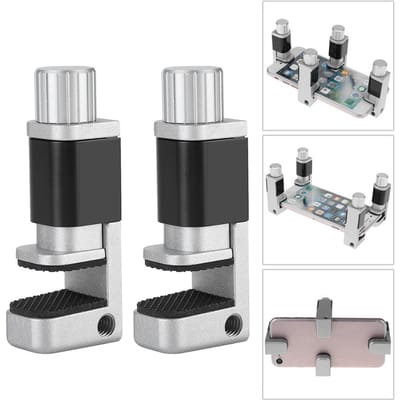 2 Stuks Verstelbare Klem Fixtuur LCD Scherm Bevestigingsklem Telefoon Tablet Reparatiegereedschap gray