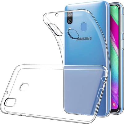 Soft Backcover Hoesje Geschikt voor: Samsung Galaxy A40 - Silicone - Transparant