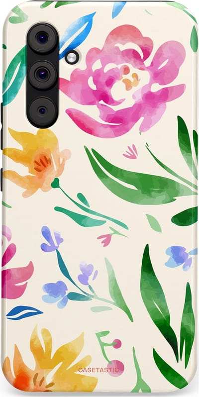 Casetastic Hoesje Geschikt voor Samsung A54 (5G) - Stijlvolle Beschermende Duo-layer Case - Waterflora