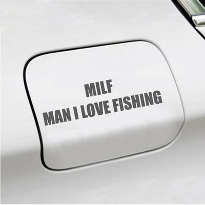 Bumpersticker - Milf - 4,1 X 14,8 - Antraciet