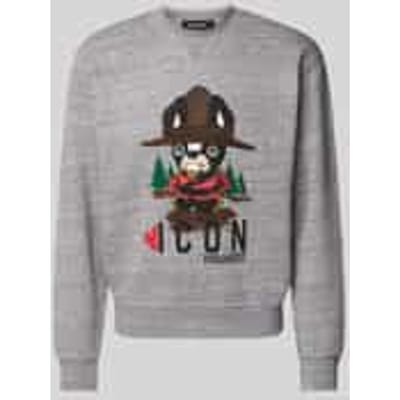 Sweatshirt met labelprint