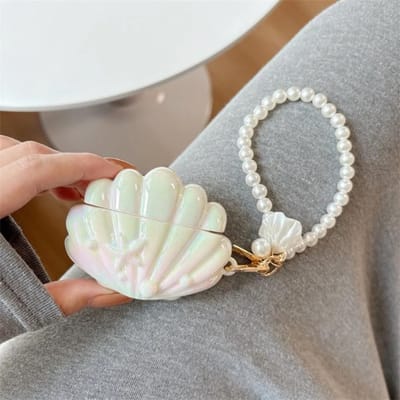 Voor AirPods Pro 3 Pro2 AirPods4 AirPods3 Voor AirPods 2 1 Hoesje Galvanisch Gekleurde Schelp Schelp Siliconen Beschermhoes for AirPods 1