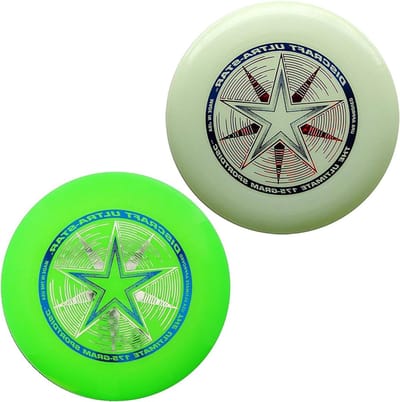 Sport Schijven - Vliegende Schijven - Buitenspellen - 2 Pakket - 175 Gram - Groen & Glow