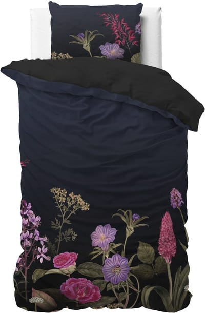 Sleeptime Feline Dekbedovertrek - Eenpersoons - 140X200/260 + 1 x kussensloop 60x70 - Zwart