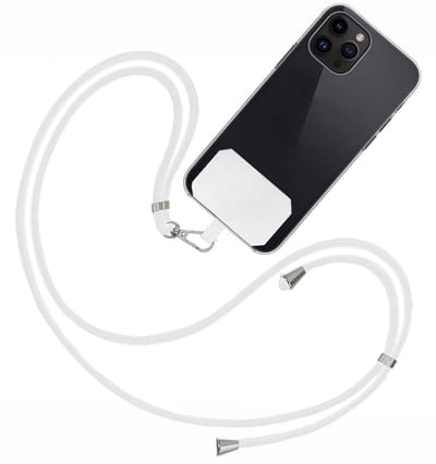 Telefoonkoorden Universeel Telefoonkoord Verstelbaar Telefoon Koord - Universeel Telefoonkoord 150 cm - Wit