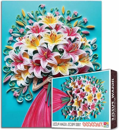 Legpuzzel Bloemen - Puzzel Volwassenen - Ontspannende Hobby - 1000 Stukjes - 50 x 70 cm - Kleurrijk