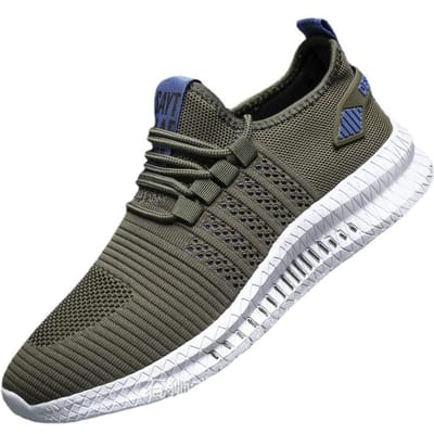 Lente en Herfst Heren Grote Maat Platte Zool Sport Vrije Tijd Koreaanse Stijl Ademende Mesh Schoenen Hardlopen Mesh Schoenen 48 black