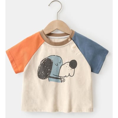 Babykleding Casual Raglan T-shirt met korte mouwen Zomerkleding Jongens Meisjes Baby Kinderen Zomer Tops met halve mouwen 120cm gray