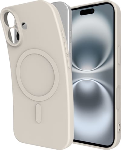 Cazy hoesje geschikt voor iPhone 17 Hoesje geschikt voor MagSafe - Color Backcover - Ivory