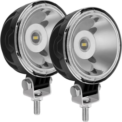 Set van 2x 3 Inch LED Werklampen 12V/24V Waterdicht IP67 Spot Verstraler voor Trailer, Tractor, Machine