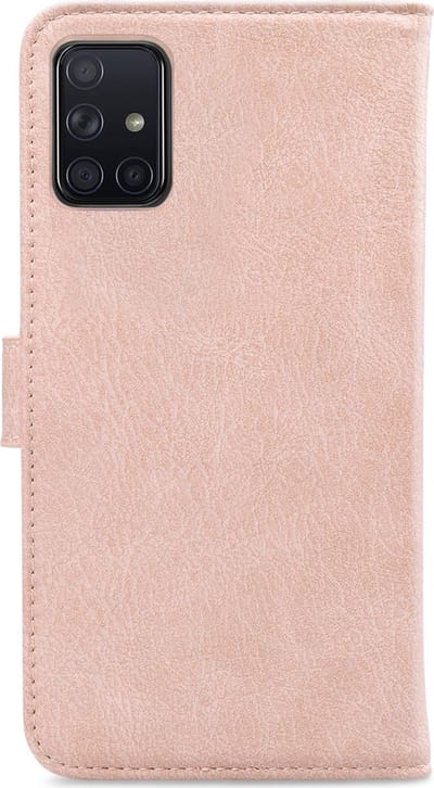 My Style Telefoonhoesje geschikt voor Samsung Galaxy A71 Hoesje | My Style Flex Wallet Bookcase Portemonnee | Pasjeshouder voor 3 Pasjes | Telefoonhoesje voor Pinpas / OV Kaart / Rijbewijs - Roze