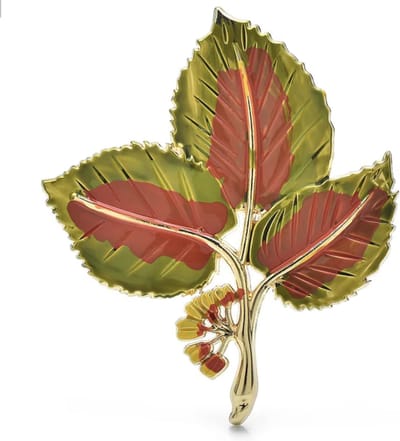 N3 Collecties Emaille Bladeren Nieuwe Ontwerp Planten Broche Voor Vrouwen Unisex