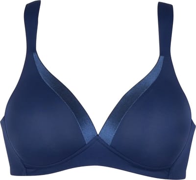 Naturana - 5119 - Soft bh met glansband - navy - 75A -