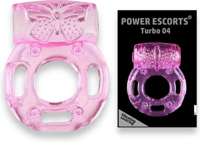 Power Escorts - Turbo 04 - Vibrerende Cockring - Flexibel - BR73 - Roze