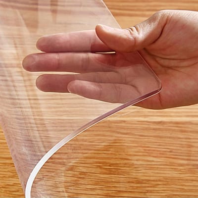 Tafelbeschermer Plastic - Plastic Tafelkleed - Bureau Beschermen - 15 mm Dik - 40 x 50 cm - Transparant