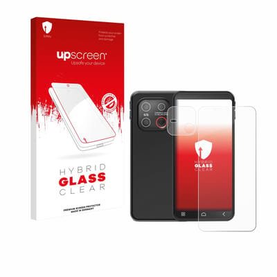 upscreen - Screenprotector voor Emporia Smart 7 Lite (Voor+Camera) - Folie Beschermfolie Beschermglas transparant