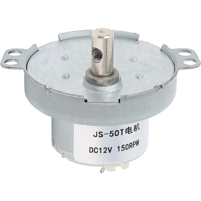 DC12V tandwielmotor met zelfblokkerende micro-snelheidsreductie, transmissieonderdelen met M4-gat, 150 tpm