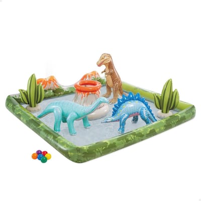 Jurrasic Adventure Speelcentrum voor Kinderen - Opblaasbaar Zwembad 2,01 m x 2,01 m