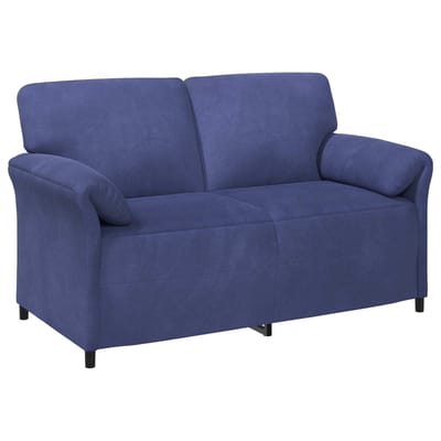 vidaXL - 2-Zits - Sofa - Politieblauw - 158 - x - 83 - x - 95 - cm - Fluweel
