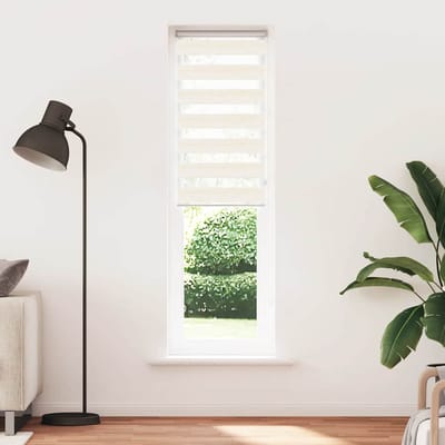 vidaXL - Zebra - rolgordijn - 55x200 - cm - stofbreedte - 50,9 - cm - marmerbeige