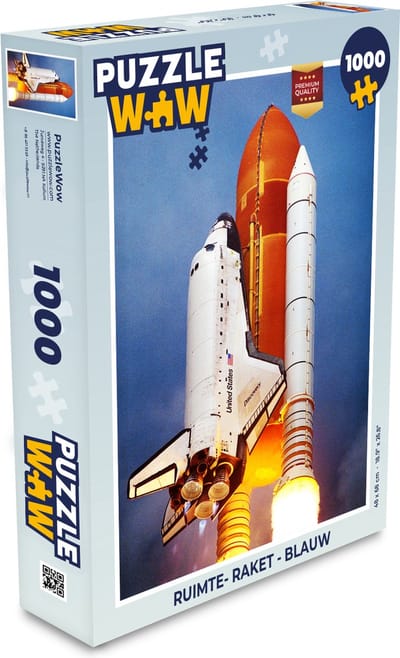 Puzzel Ruimte- Raket - Blauw - Legpuzzel - Puzzel 1000 stukjes volwassenen