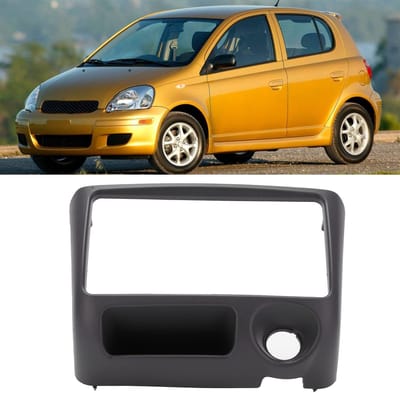Dailygoody - Autoradio montageframe - Stevig en stijlvol - Populaire kleur - Stereopaneelframe - Perfect voor Vitz Yaris 1999-2005 - Naadloze ...