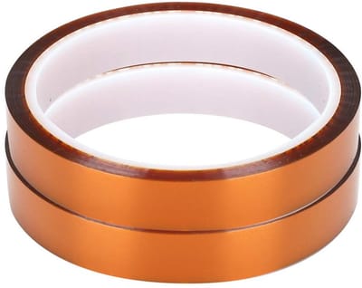 Dailygoods - Hoge Temperatuur Tape - 2 Rollen van 33M - Polyimide Film - 662°F voor Elektronica - Isolatie tape - Geschikt voor diverse toepassingen -...