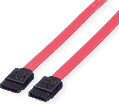 VALUE Int. SATA 6.0 Gbit/s HDD kabel, met clicksluiting, 0,5 m