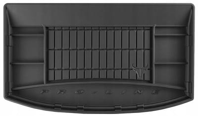 Frogum DryZone - Kofferbakmat - Geschikt voor KIA Rio IV Hatchback vanaf 2020 (Mild Hybrid) - Organizer Functie - TPE Rubber - Zwart