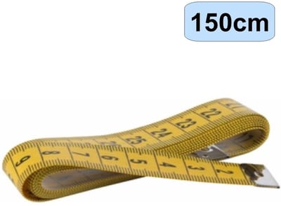 Fako Bijoux - Meetlint 1.5 Meter - Meetlint Lichaam - Meetband - Klussen Meetlint - Lintmeter - Hobby Meetlint - 150cm - Geel
