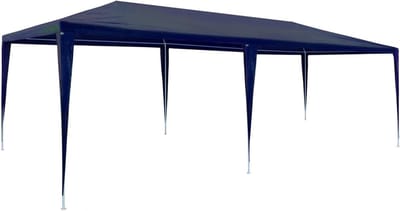 Feesttent - Tuintent Paviljoen - Buitenfeesten Organiseren - Waterdicht UV-bestendig - 3 x 6 meter - Blauw