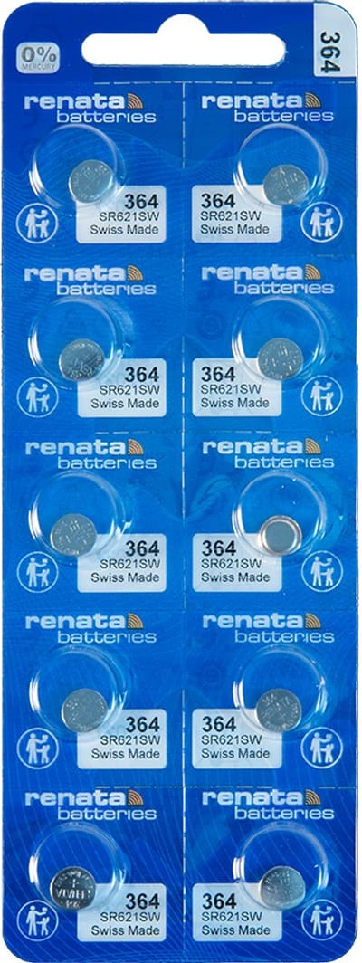 364 horloge batterij Renata 10 stuks