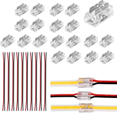 LED Lichtconnectoren - Strip Connectoren - Verlichting Installeren - 20 Stuks 9-in-1 - 5 mm - Wit