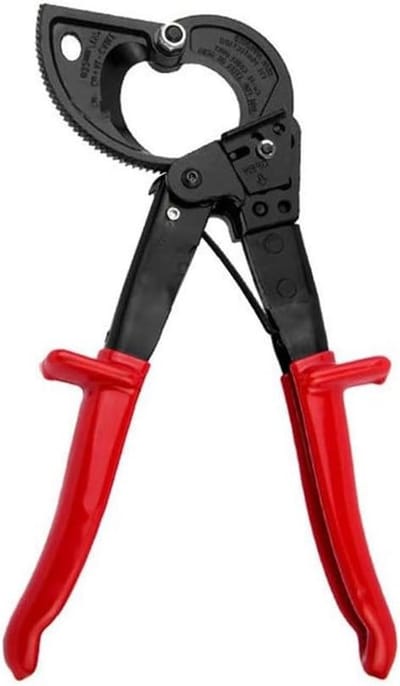 Kabelschaar Ratel - Snijgereedschap Krimptang - Koper Aluminium Knippen - Werkbesparend Ratelmechanisme - 34 x 14 x 4 cm