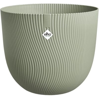 Elho Sereh Rond 40 - Bloempot voor Binnen & Buiten - 100% Gerecycled Plastic - Ø 39.0 x H 33.3 cm - Scandinavisch groen