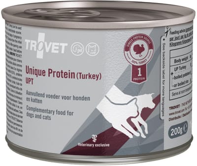 Trovet UPT Unique Protein Turkey 6 x 400 gram blikjes