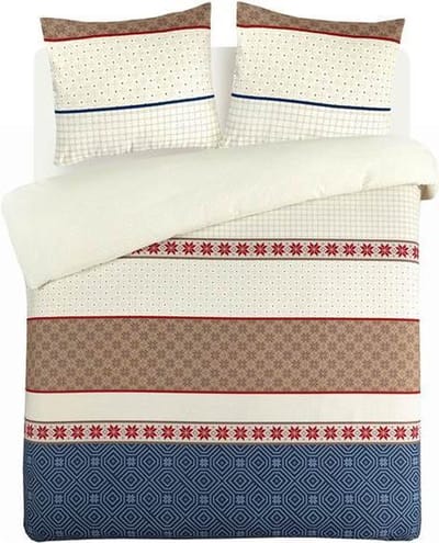 Day Dream Nordic - Flanel - Dekbedovertrek - Lits-jumeaux - 240x200/220 cm + 2 kussenslopen 60x70 cm - Grijs